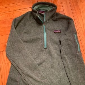 Patagonia, Medium, Teal Green, 1/4 Zip